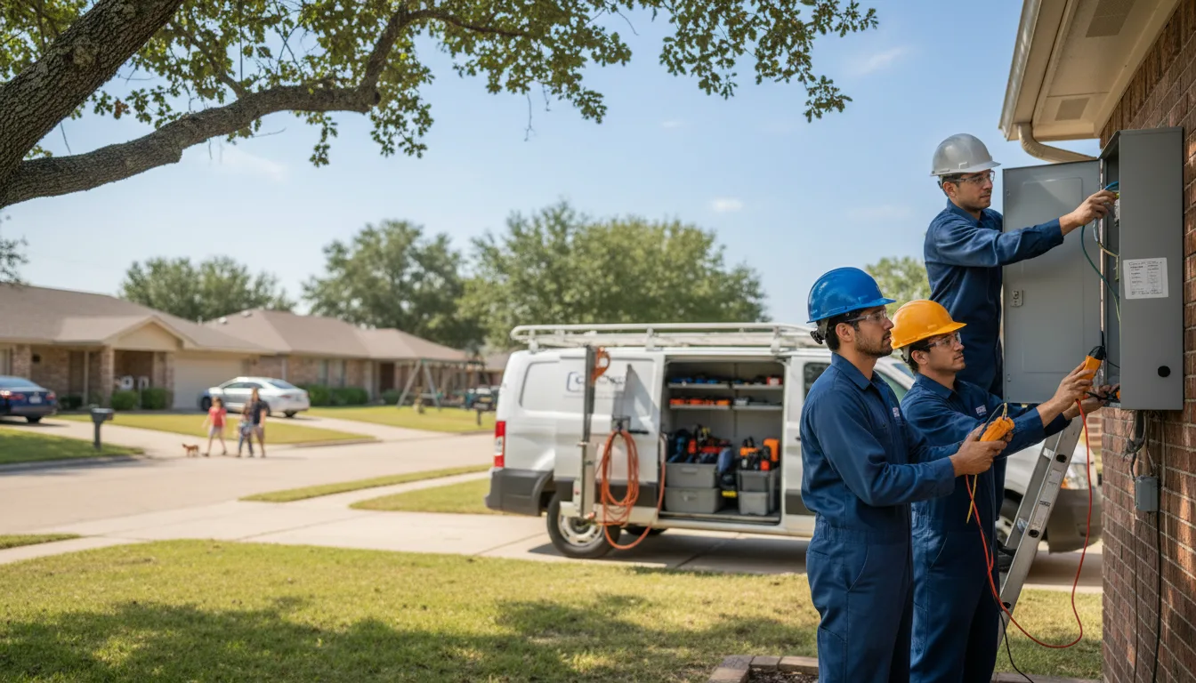 Certified electrician providing emergency electrical services in Peru, IL